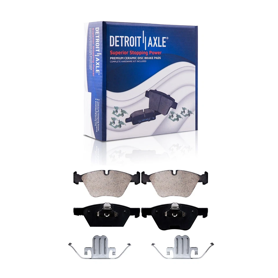 Kit de pastillas de freno de cerámica rotores perforados delanteros para BMW 128i 325i 325xi 328i 328xi Foto 4 de 4