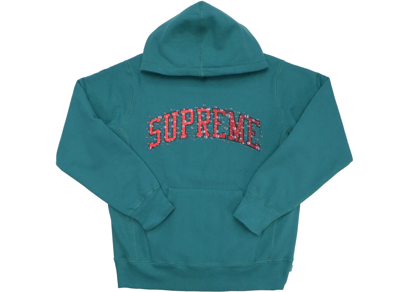 100% AUTHENTIC SUPREME WATER ARC HOODED SWEATSHIRT FW18 GUCCI GREE