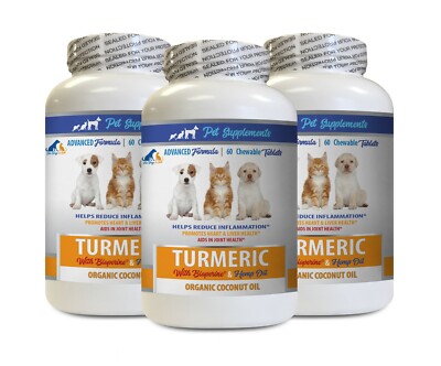 cat anxiety chews - DOG CAT COCONUT & TURMERIC - hemp well oil for cats 3B