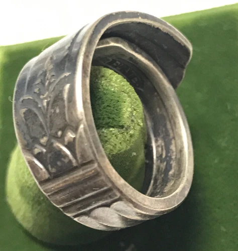 Vintage Silver Plated 12g Spoon Handle Ring Size 8.25