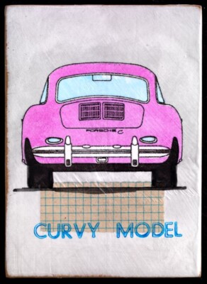Jan M. Petersen, CURVY MODEL - Porsche, 2024, Kunst lustig/Humor (54)