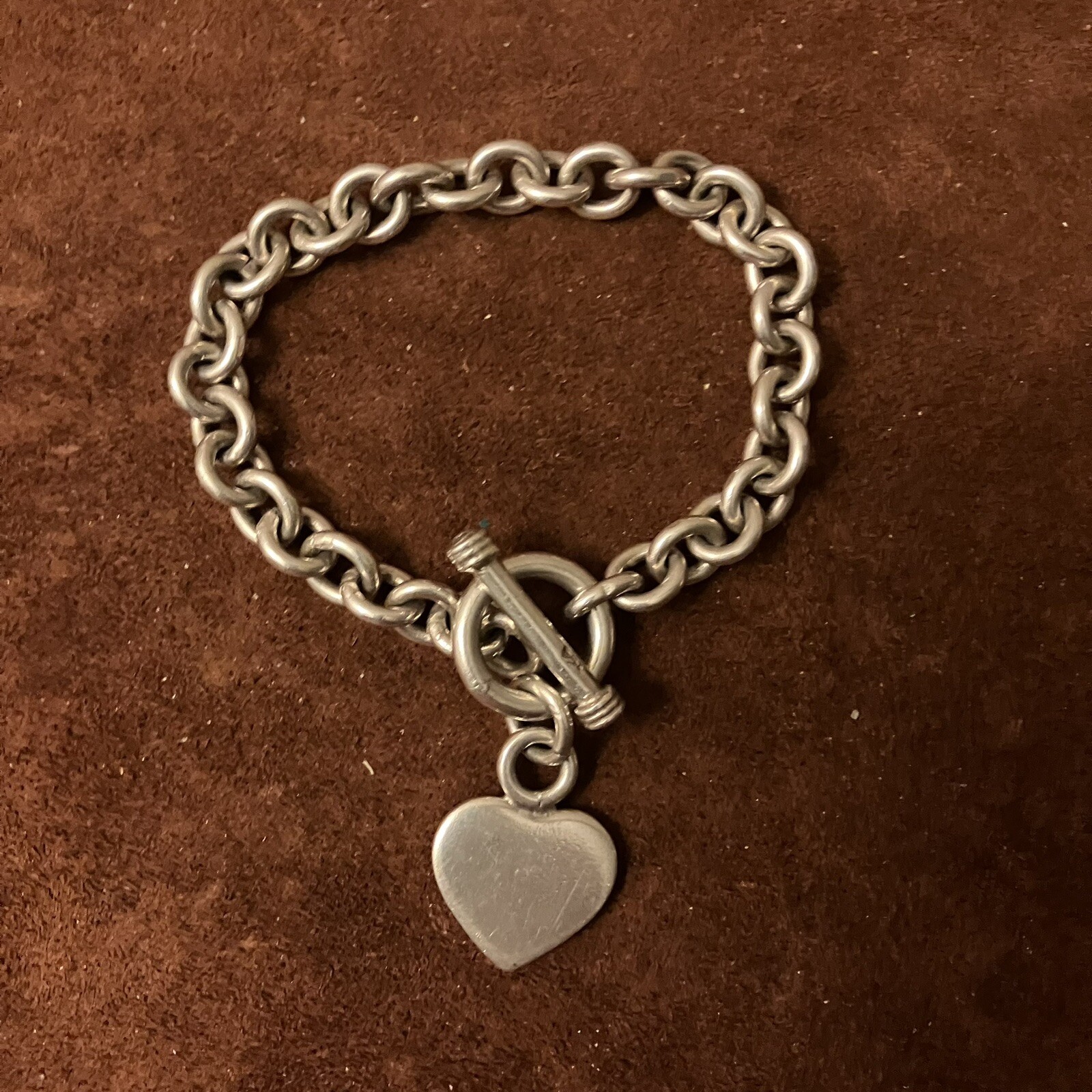 Solid Sterling Heart Bracelet jewelry lot m - Hea… - image 1