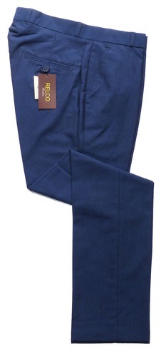 Relco Blue Tonic Sta Press Trousers Two Tone Finish Mod Skin Stay Pressed Mens - Picture 2 of 5