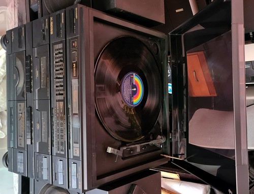 SHARP Vintage Hi Fi CD Cassette Vinyl Record Boom Box System Turntable 950CDA - Picture 4 of 12
