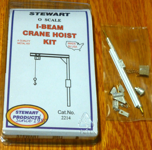 Kit de polipasto de grúa Stewart O #2214 I-Beam (latón/metal fundido ligero) escala 1/48 | Condition: New
