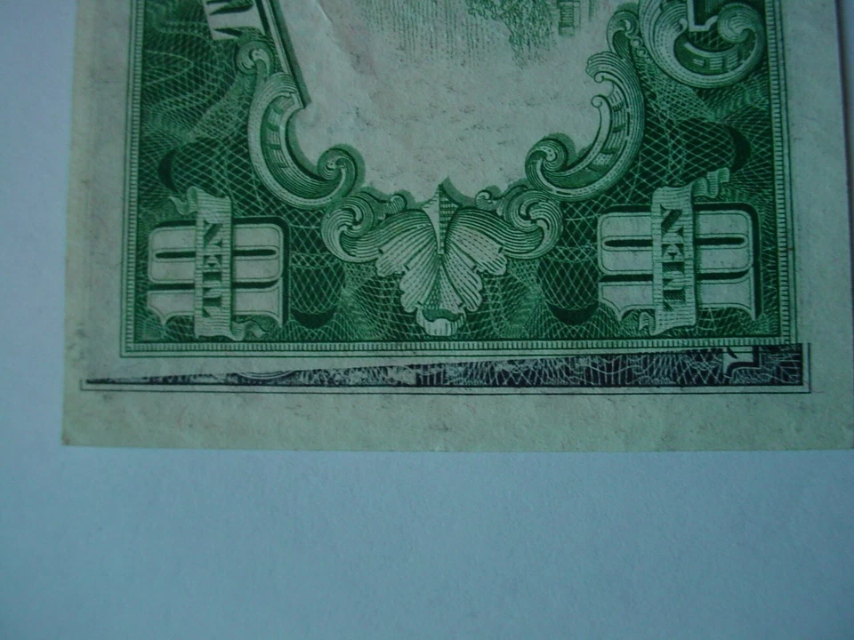 $10 Dollar Bill FRN 1950A Offset Printing Error Note Uncirculated Cleveland Ten - Image 3 of 4
