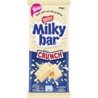 Bloc de chocolat blanc Nestl&eacute; Milkybar Crunch 170g