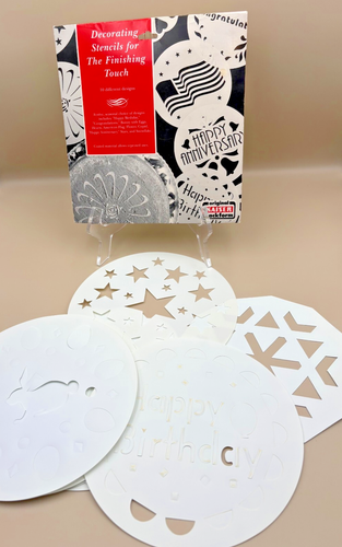 Original Kaiser Backform Cake Decorating Stencils 10 Designs NEW VTG - Picture 5 of 5