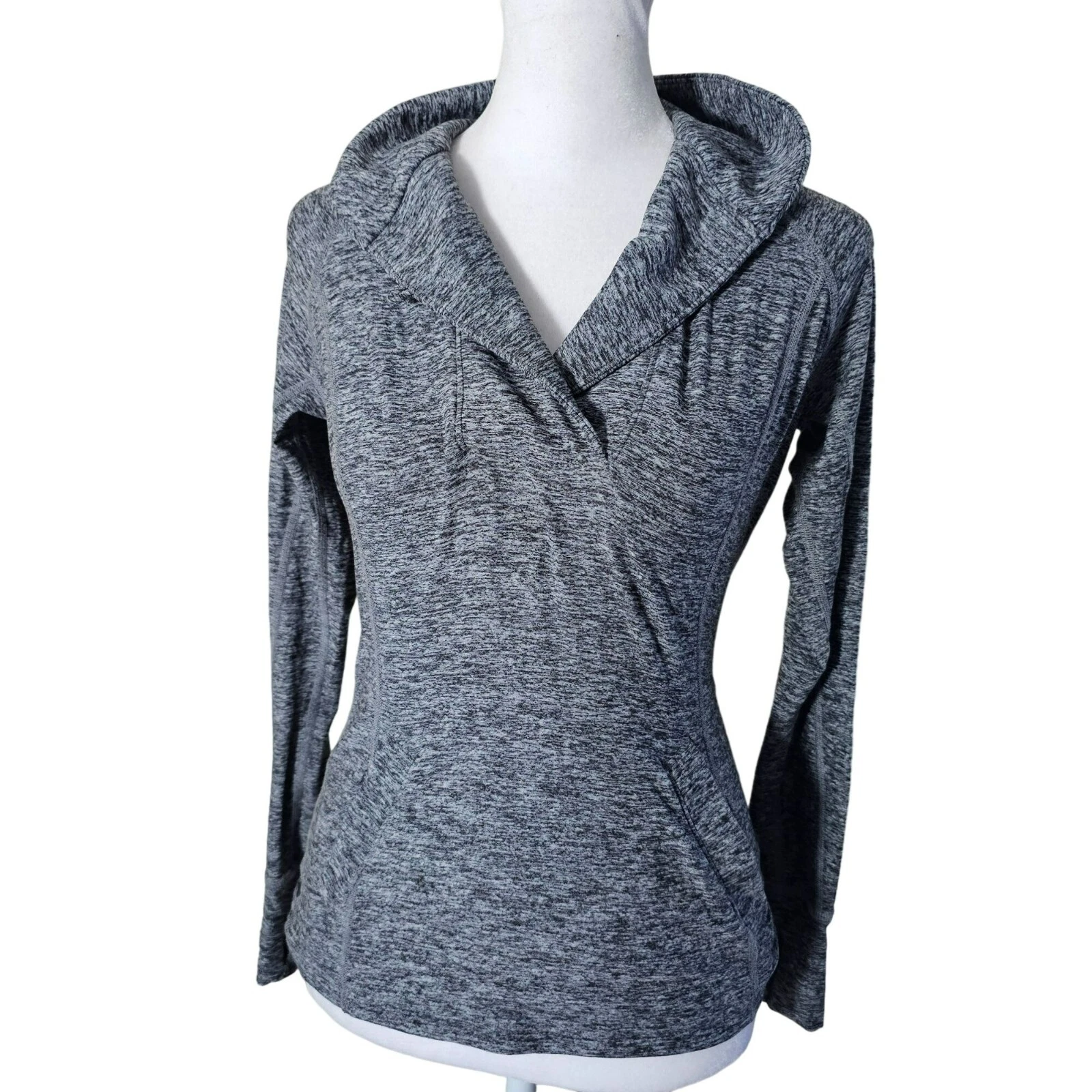 beyond-yoga pullover athletic button neck with pockets shirt