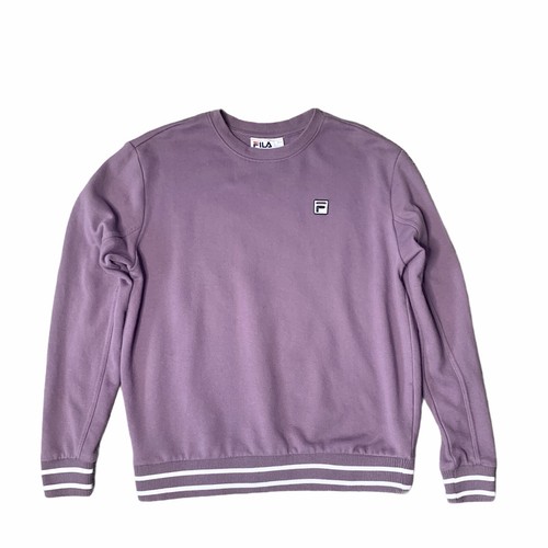 FILA Logo Crewneck Purple Sweater Women 