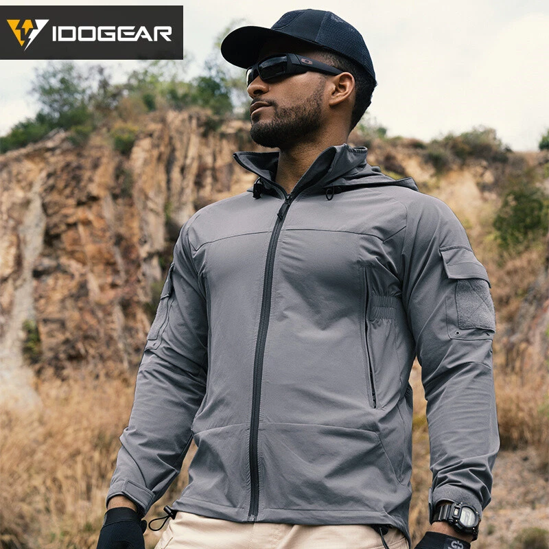 IDOGEAR Tactical Mens Jacket Mens Hoodies Gen2 L5 Soft Water-resistant Windproof - Image 3 of 4
