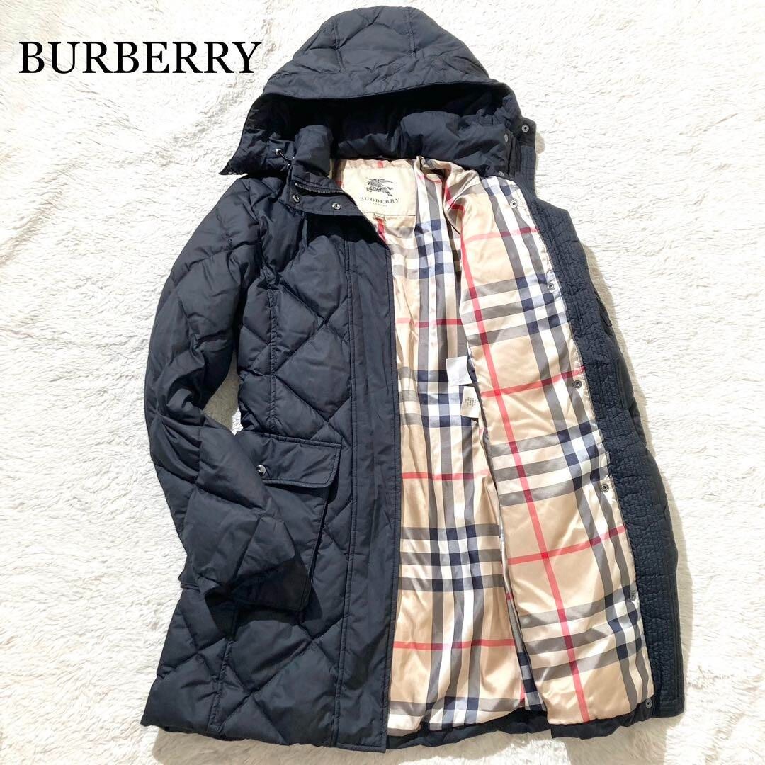 BURBERRY 】BURBERRY Down Coat Black Nova Check | eBay