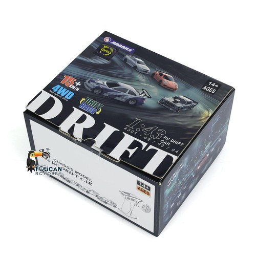 1/43 Ready to Run Race Car with Gyroscope Drift Car Traffic Cones 4WD Mini Toys - Picture 9 of 12