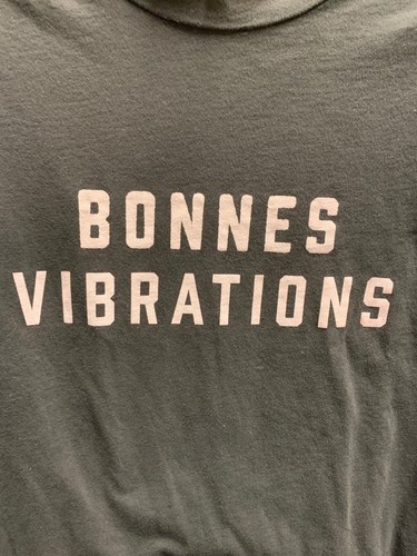 $68 NWT Spiritual Gangster Brand Solid Vintage Black Bonnes Vibrations T Shirt - Picture 3 of 7