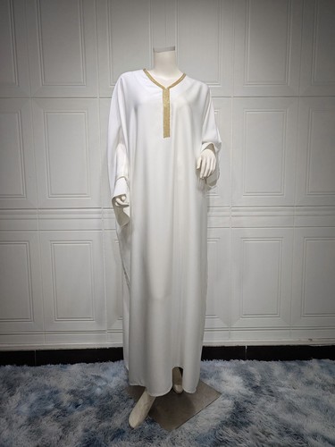 Muslim Islamic Loose Dress Dubai Abaya Kaftan Women Jalabiya Gown Ramadan Robe - Picture 34 of 39