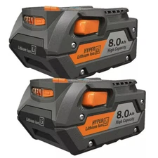 PACK For Ridgid R840087 8.0Ah Lithium Battery Rigid 18 Volt R840086 Power Tools