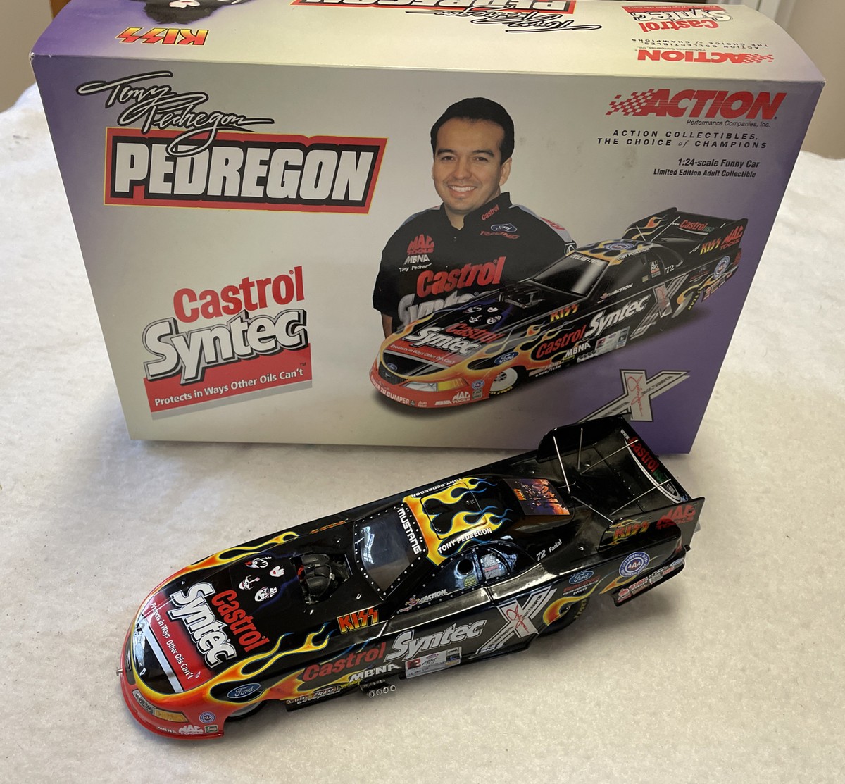 KISS トニー・ペドレゴン Castrol Syntec ファニーカー TONY PEDREGON CASTROL SYNTEC 1/24 SCALE MUSTANG FUNNY CAR