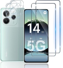 For Xiaomi Redmi Note 14 5G Glass Screen Protector & Rear Camera lens
