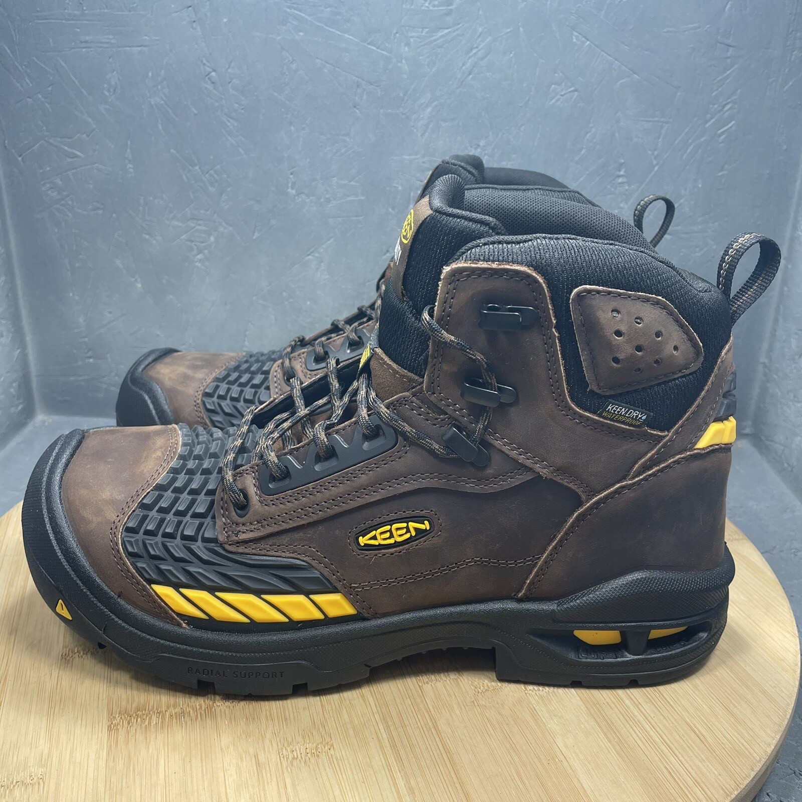 Stivali da lavoro da uomo NUOVI KEEN Utility taglia 11 5 troy 6"" KBF punta in carbonio WP 1025696D