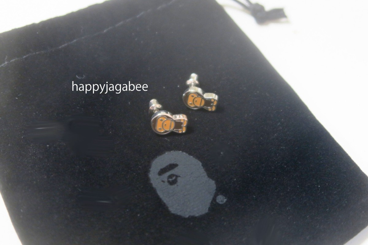 A BATHNIG APE Goods BABY MILO PIERCE EARRINGS 2K70182003 | eBay