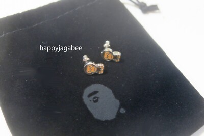 A BATHING APE】BABY MILO シルバーピアス 片方のみ A BATHING APE