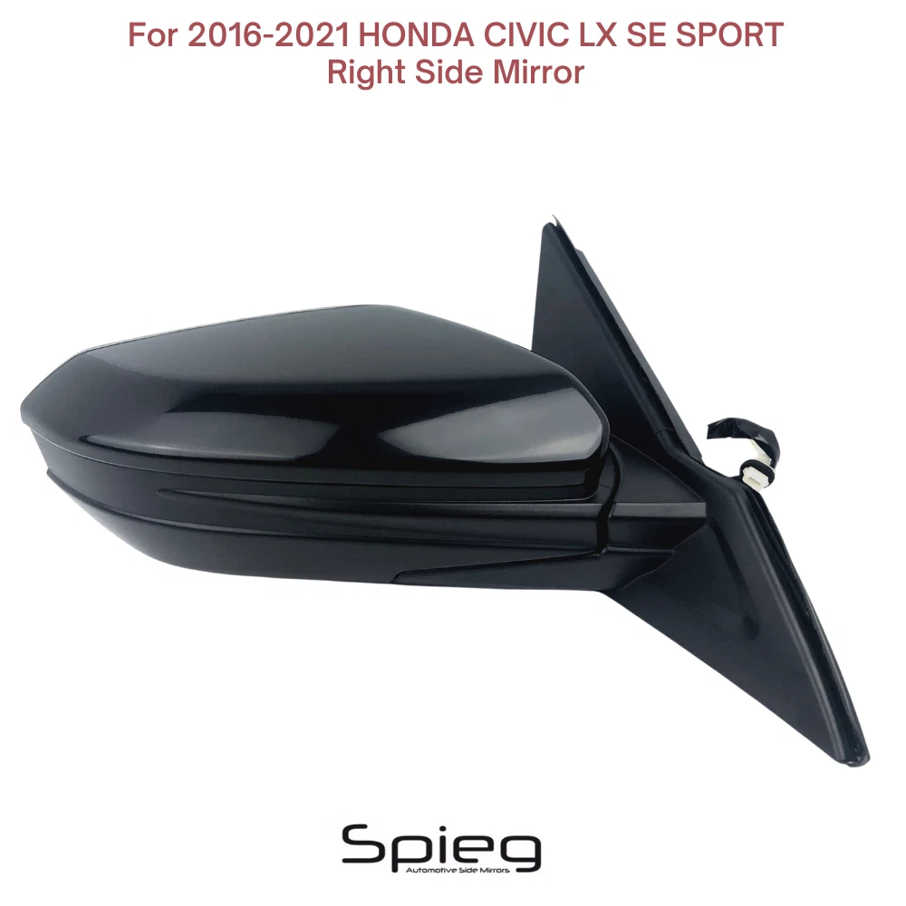 Side Mirror for 2016-2021 HONDA CIVIC LX SPORT SE with Power 3pin Passenger Side