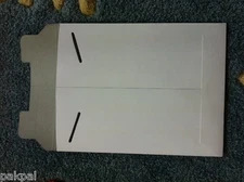 200 7"x9" Cardboard CD DVD,Game,Photo White Mailers, Tab Locking, XZ MAILER 7X9