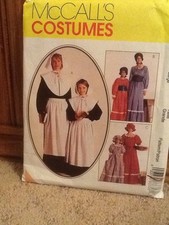 McCall's Costume Pattern 8335 Misses Pilgrim Colonial Country size 16,18