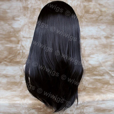 Wiwigs Jet Black 22" lang 1 Stück hitzebeständige Haarteilverlängerung