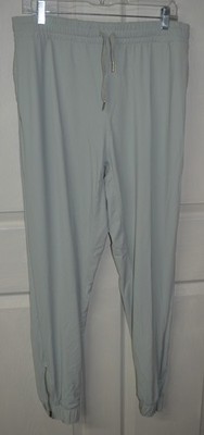 Love Her Shop Womens Gray Jogger Pants Lightweights Zipper Bottom XL
