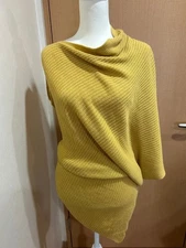 Issey Miyake Yellow Top Cotton Linen Women’s M-L Limited Condition