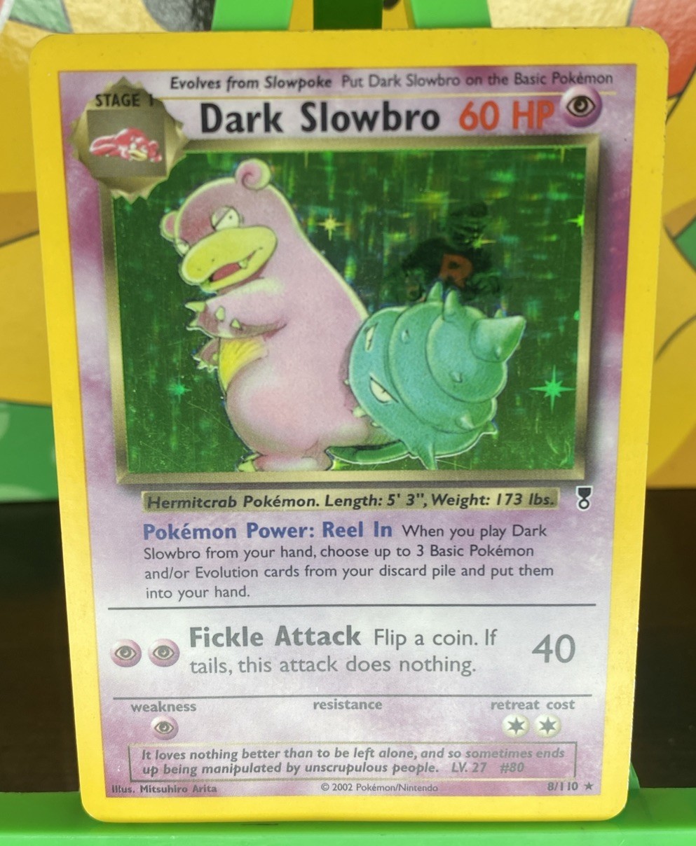 Pokémon TCG Dark Slowbro Holo Rare Card 8/110 Legendary Collection 2002 LP