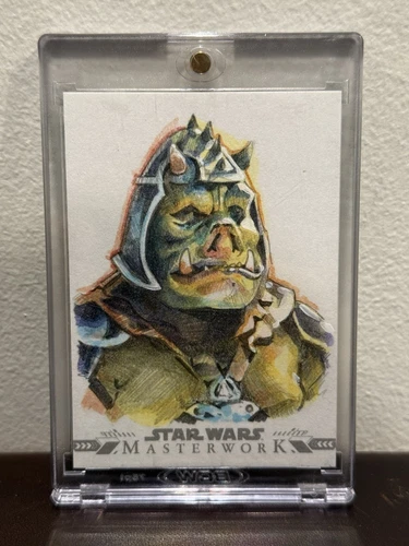 2023 Star Wars Masterwork Gamorrean Guard Sketch Jonathan Beistline
