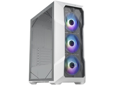 Cooler Master TD500 Mesh V2 White Gaming Airflow ATX Mid-Tower Case, Polygonal