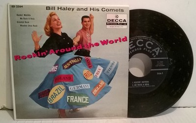 BILL HALEY and his COMETS Rockin' Around The World '58 Decca EP  ED 2564 NICE