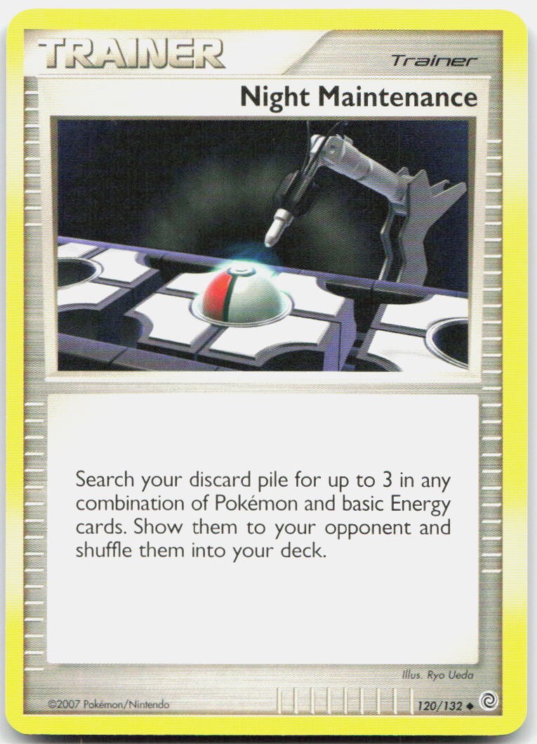 Night Maintenance 120/132 Uncommon Secret Wonders Pokemon Lightly Played
