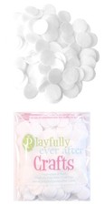 White Craft Felt Circles 1 Inch Fabric Pads Handcraft DIY Sewing 100 PCS