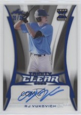 2020 Leaf Trinity Clear Auto Platinum 20/25 AJ Vukovich #CA-AJV Auto 0ij9