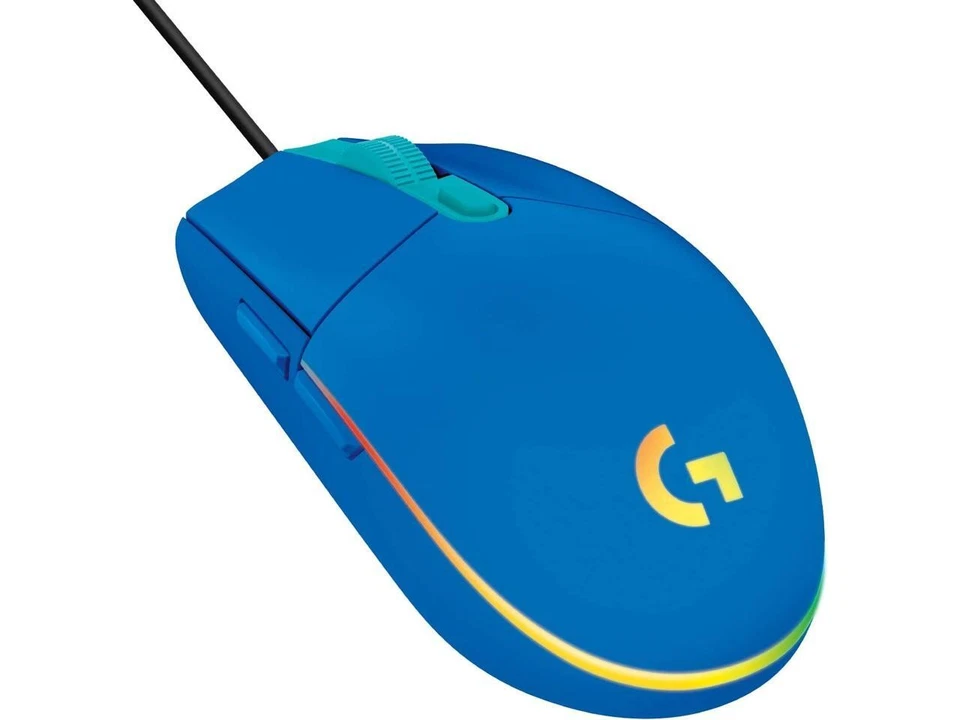 Logitech G203 Wired Gaming Mouse, 8,000 DPI, Rainbow Optical Effect LIGHTSYNC - Image 2 of 4