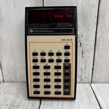 Texas Instruments SR-16-II Scientific Hand Held Calculator w/case  Manual WORKS