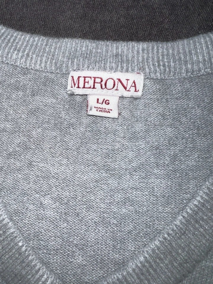Серый Merona v-образным вырезом свитер #preppy #зимний #свитер #dressy #target - Изображение 2 из 4