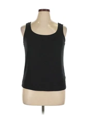 Comfrt Women Black Tank Top 1X Plus