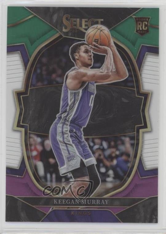 2022 Select Concourse Green White Purple Prizm Keegan Murray #81 Rookie RC 2x9
