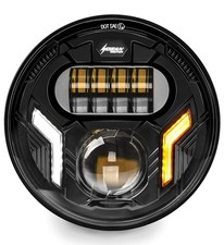 7inch Headlights Hi/Low Beam White DRL Amber Turn Signal Lights Compatible wi...