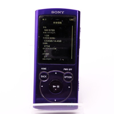 Sony NW-S765 16GB ポータブルプレーヤー Sony Walkman NW-S765 purple 16GB Digital Media Player used