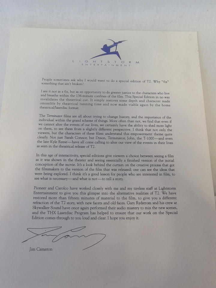 Terminator Judgement Day Special Edition LaserDisc | Widescreen Edition - Bild 4 von 4