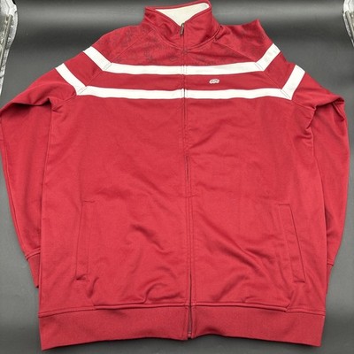 Ecko Unltd Jacket Mens XXL Red White Full Zip Athletic Track Retro Hip Hop 2000s