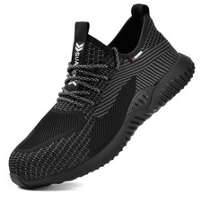 Safety Trainers Safety Shoes Steel Toe Cap Trainers Work Shoes For Men Women UK