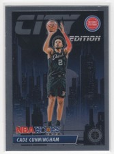 #29 Cade Cunningham 2023-24 Premium Stock City Edition Base Detroit Pistons