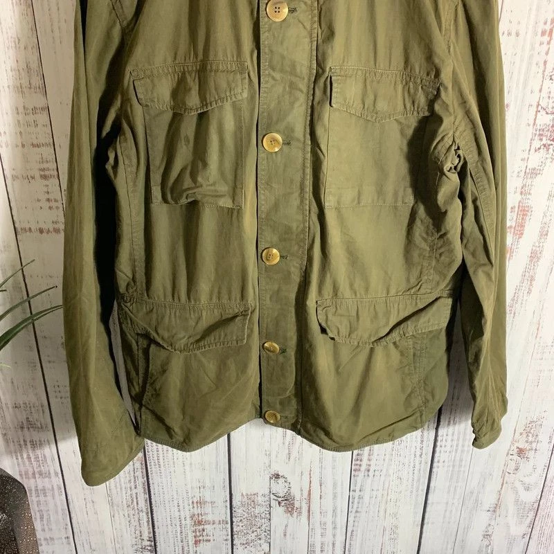 Chaqueta utilitaria de campo para exteriores de algodón verde caqui GAP para mujer talla grande Foto 4 de 4